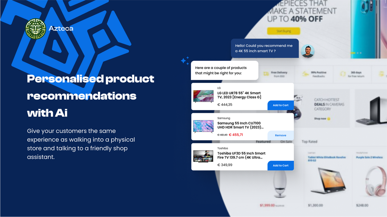 chatbot with personalized product recommendations system