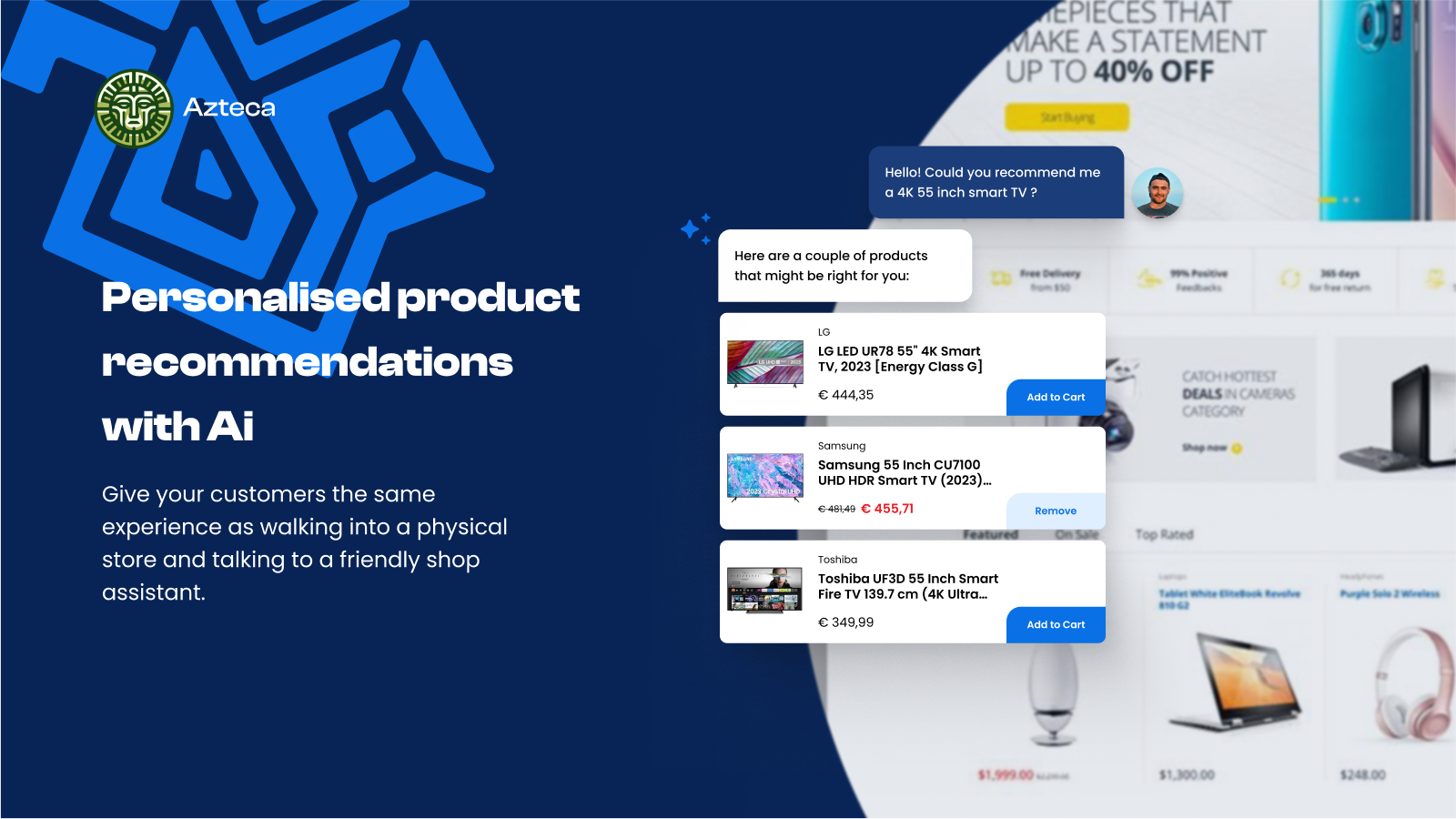chatbot with personalized product recommendations system