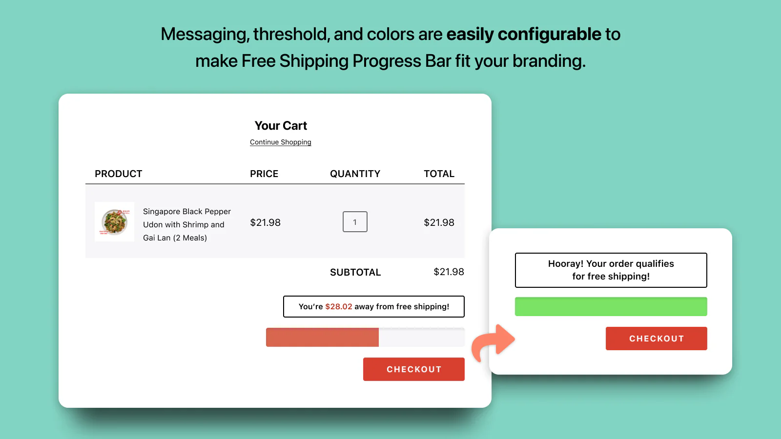 Easy to configure settings