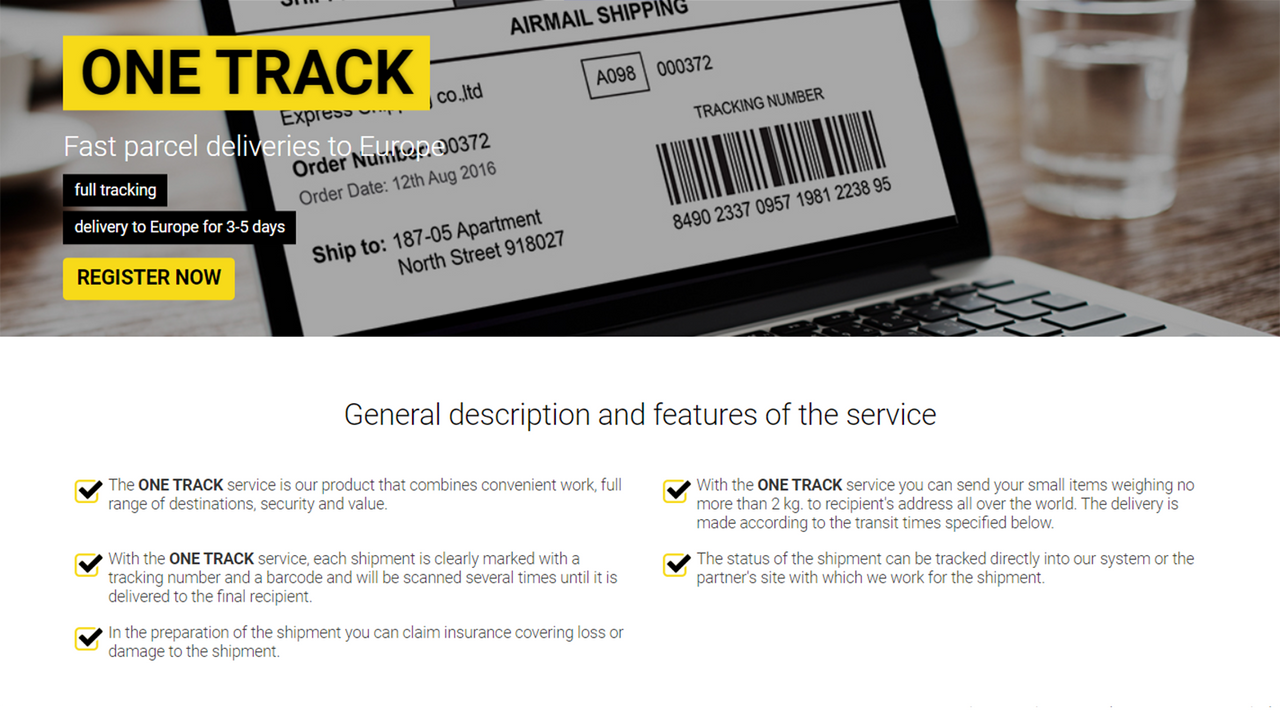 ONE TRACK Service Detaljer