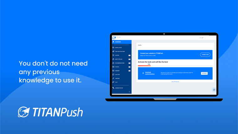 TITANPush: Increase your sales Screenshot