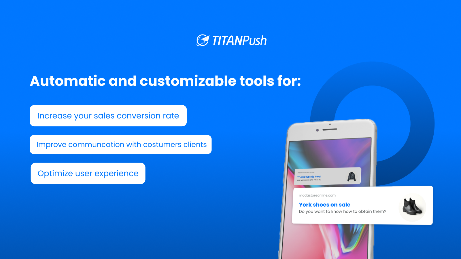 TITANPush: Increase your sales Screenshot