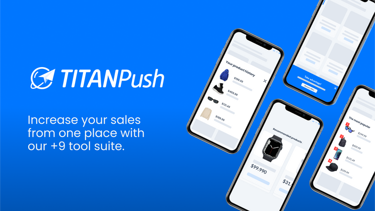 TITANPush: Increase your sales Screenshot