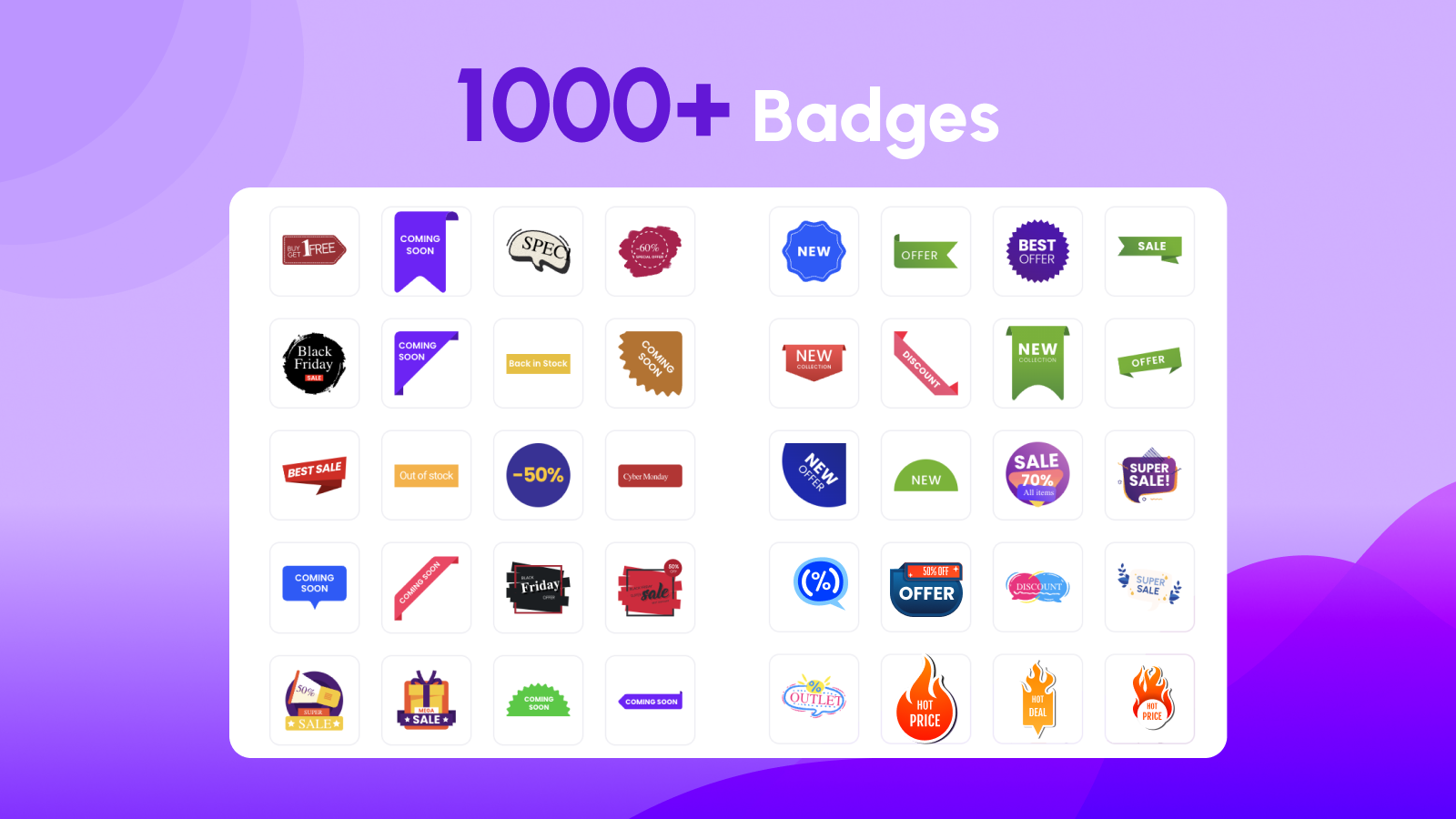 Más de 1000 insignias