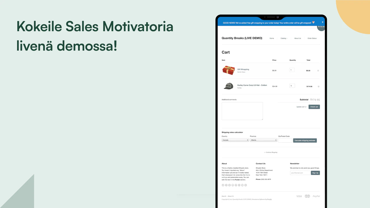 Kokeile Sales Motivatoria live-demossa.