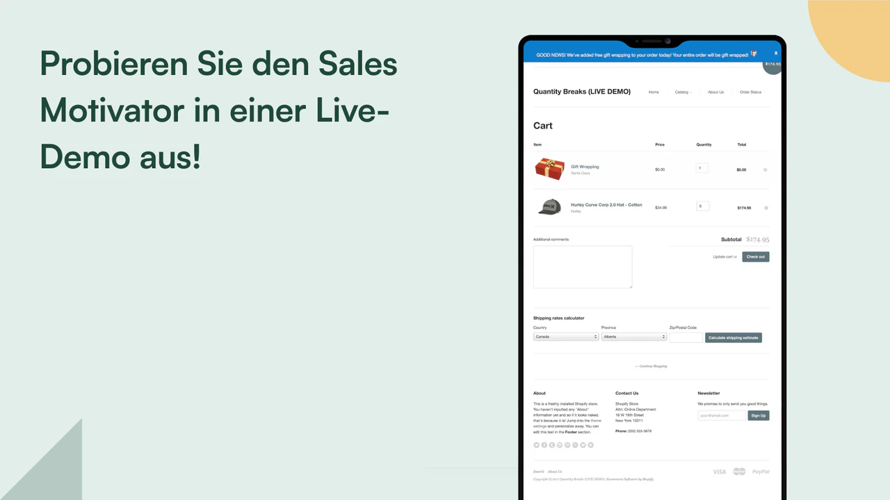 Probieren Sie den Sales Motivator in einer Live-Demo aus.