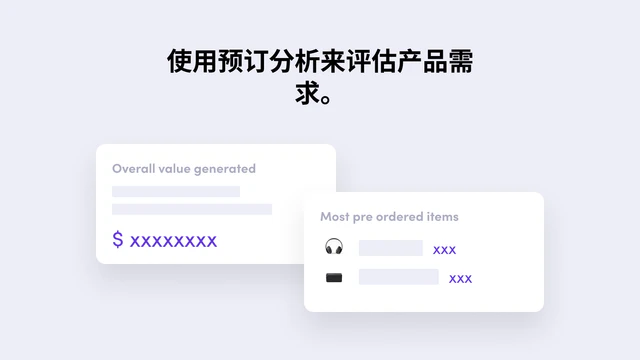 Use pre-order analytics to evaluate product demand.