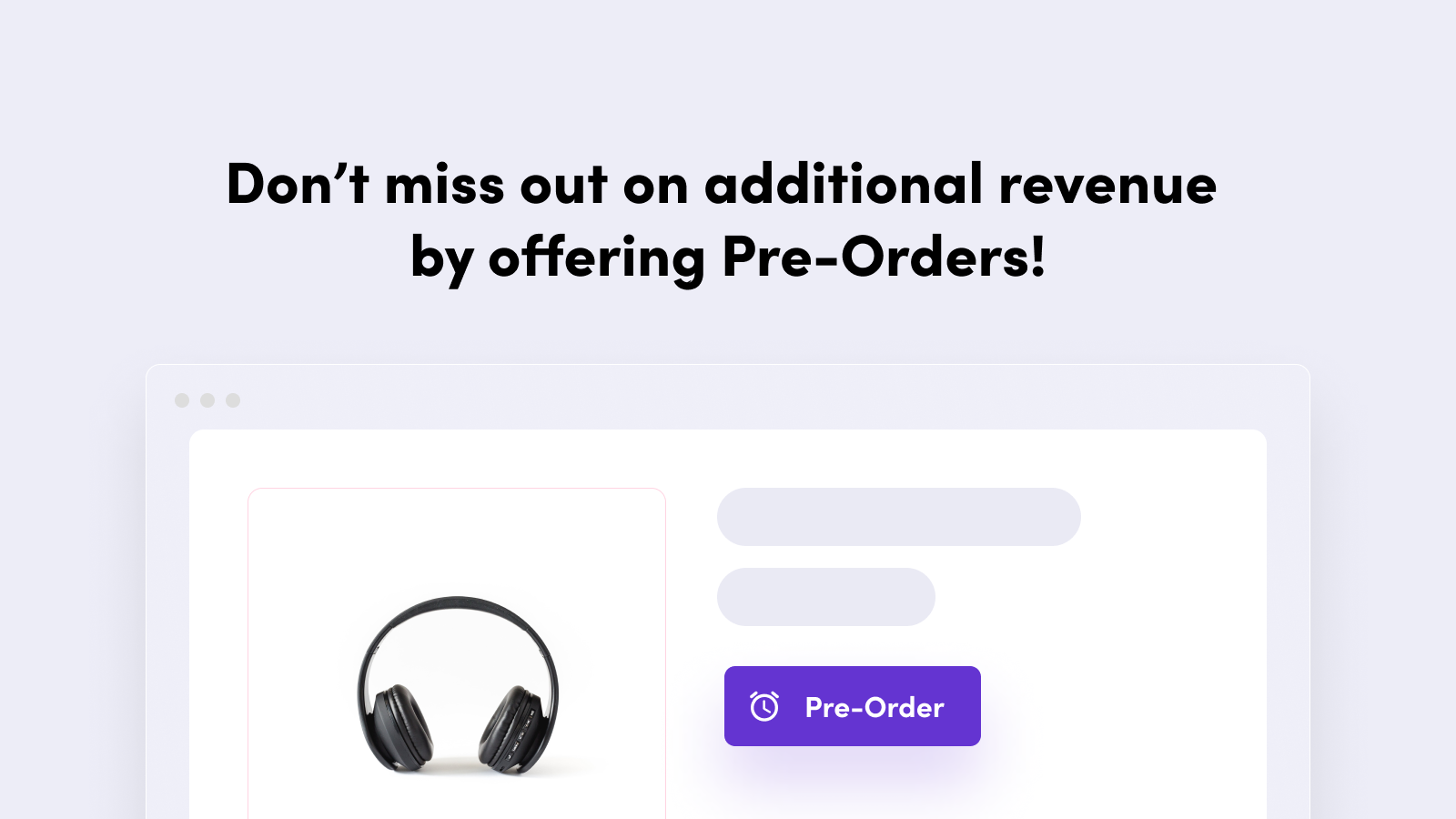 Pre Order Helper