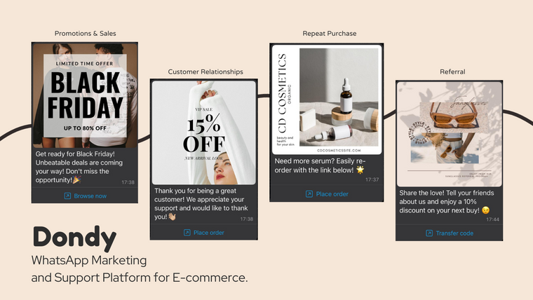 Dondy: WhatsApp Marketing+Chat Screenshot