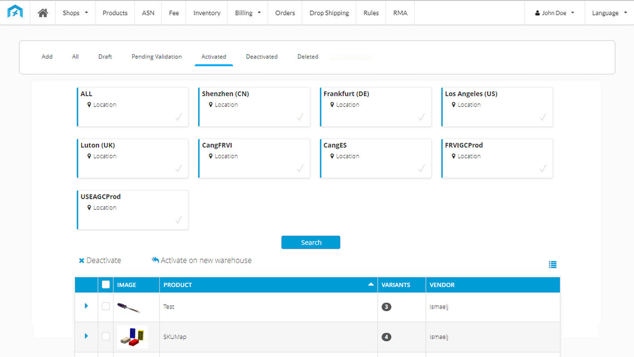 Gestion de produits