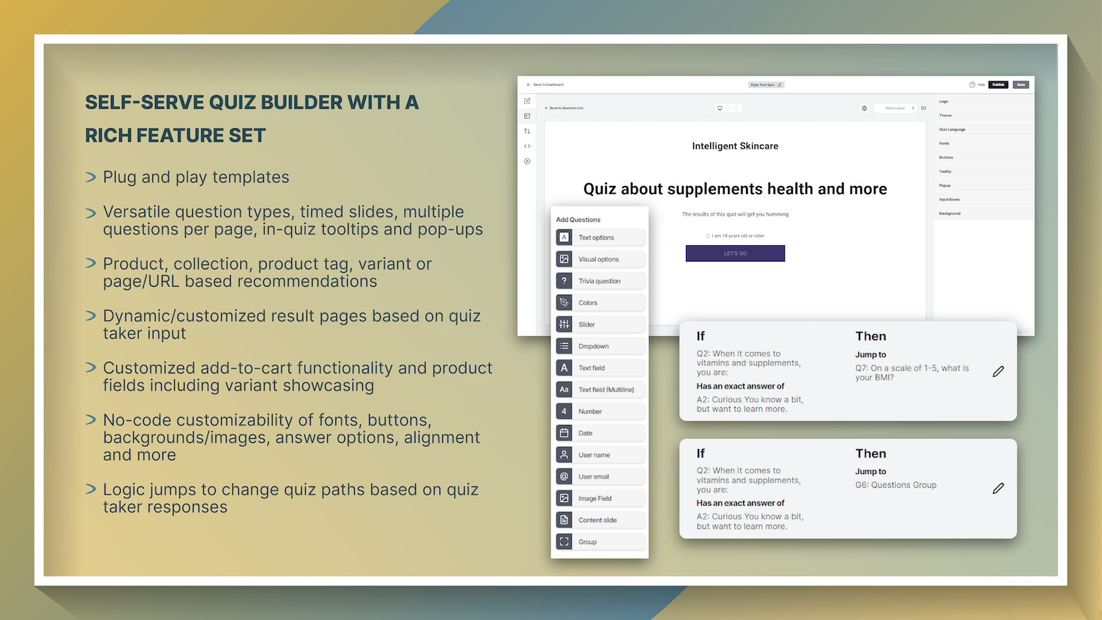 VQB: AI Product Quiz Builder Screenshot