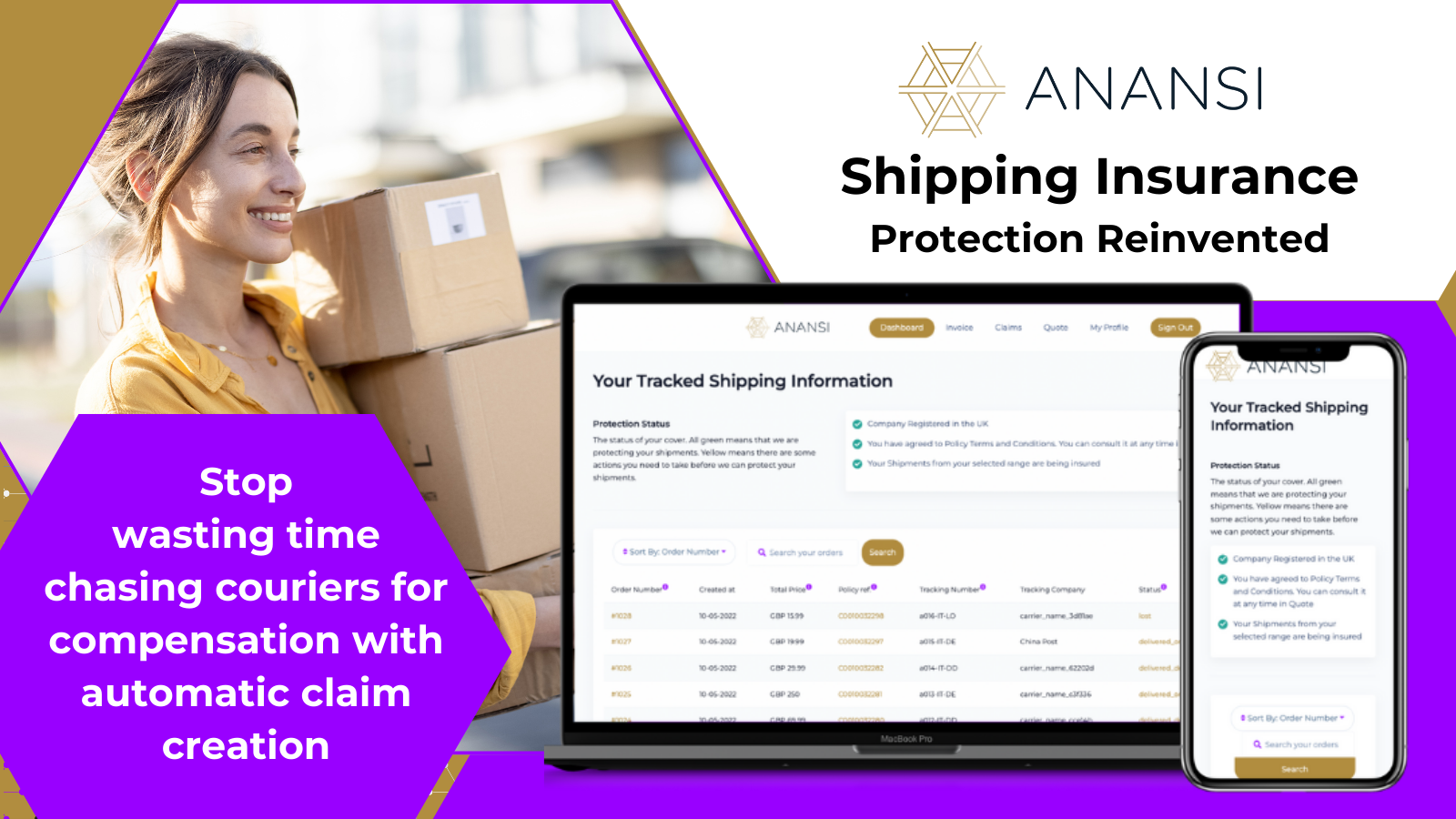 Shipping Insurance and protection reinvented