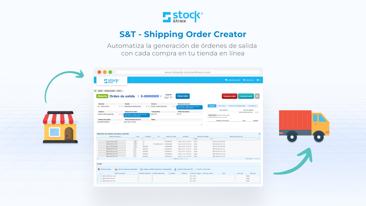 S&T Shipping Order Creator