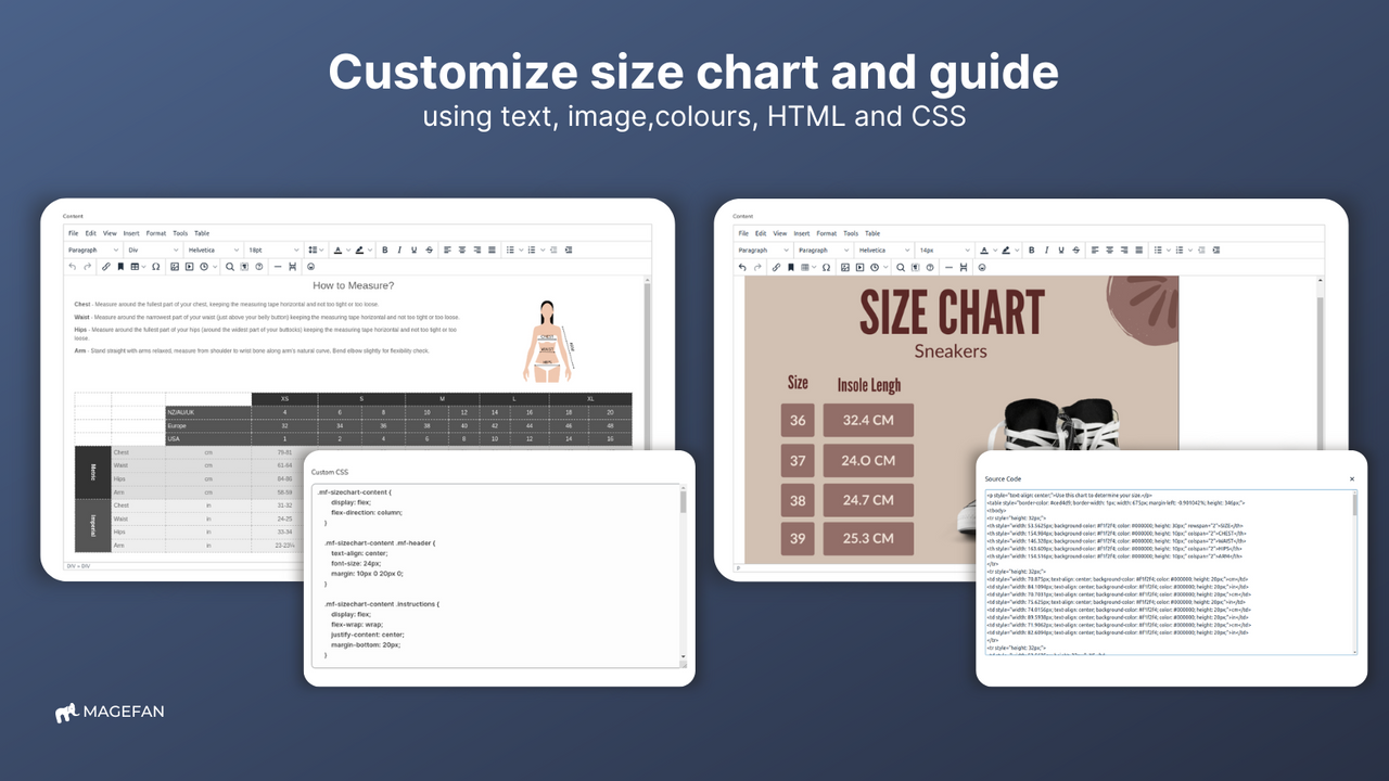 crear tablas de tallas en shopify fácilmente