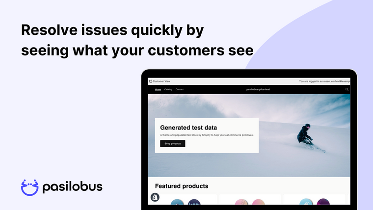 Customer View ‑ Pasilobus Screenshot