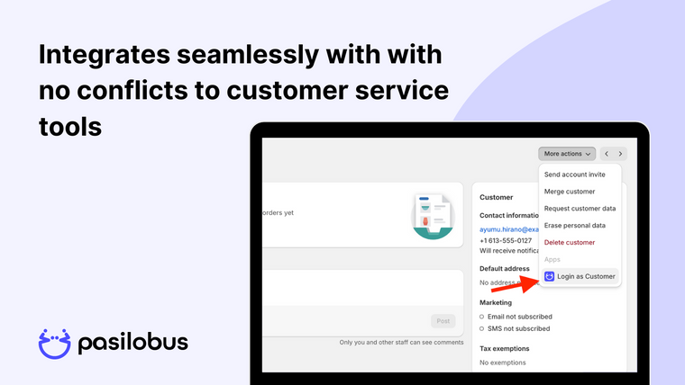 Customer View ‑ Pasilobus Screenshot