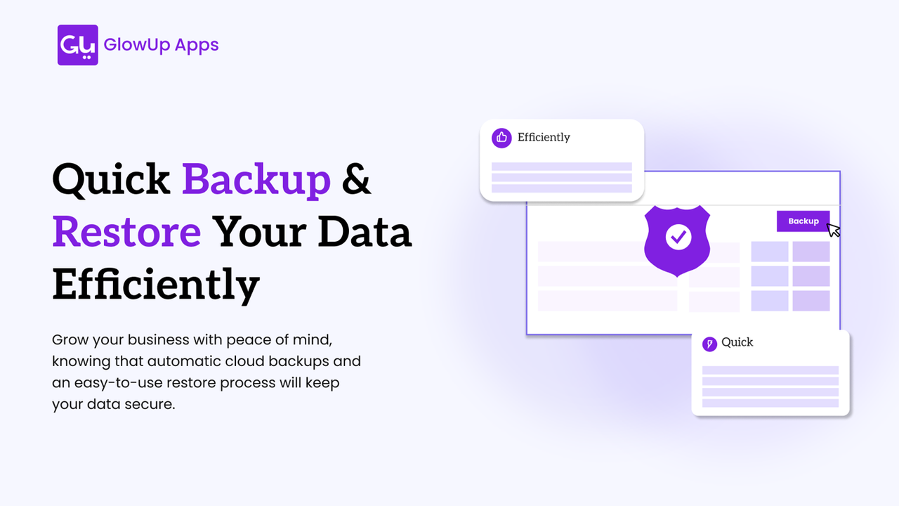 Shopify Backup App by GlowUp Apps| Automated Backups & Restore