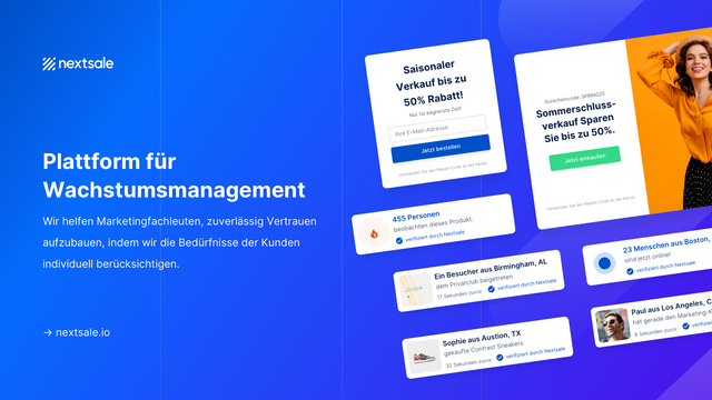 Umsatzsteigerung mit Social Proof- und Dringlichkeit-Popups.