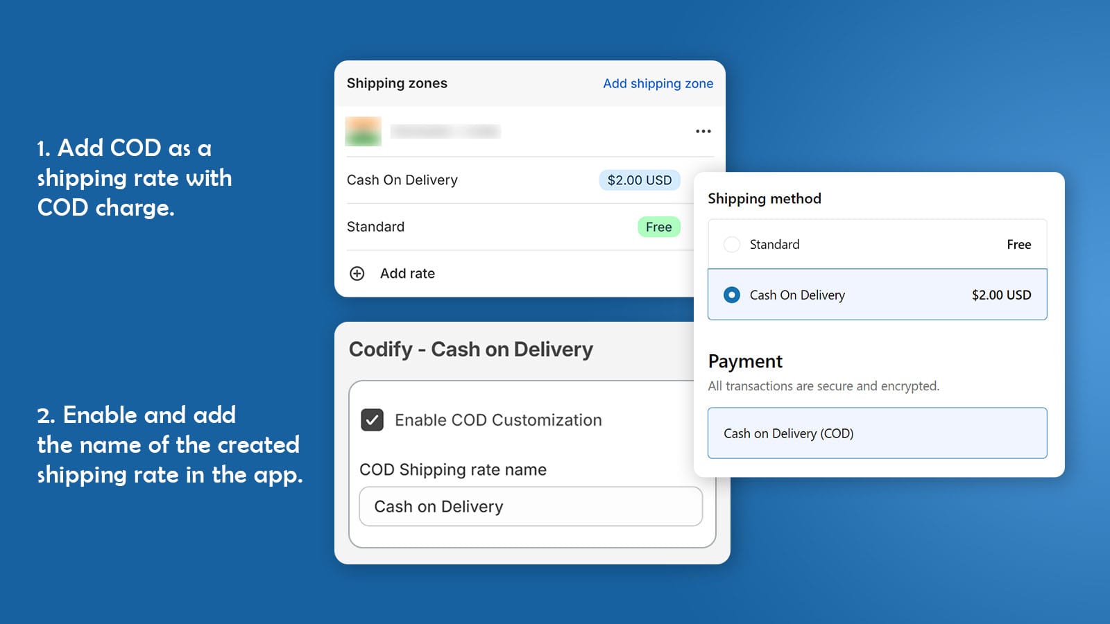 Codify ‑ Cash on Delivery Screenshot