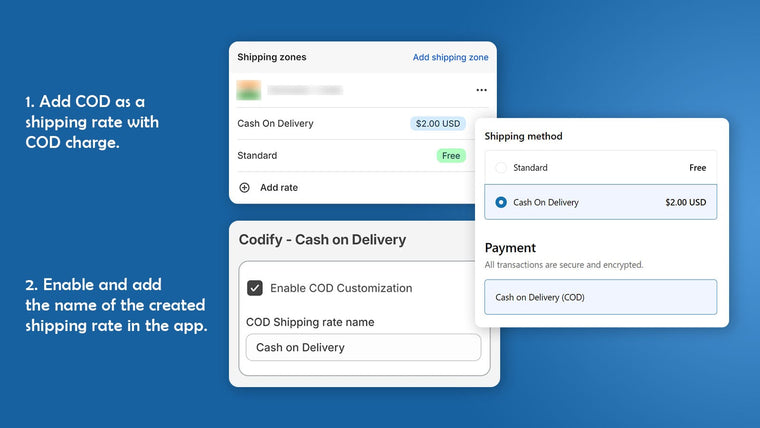 Codify ‑ Cash on Delivery Screenshot