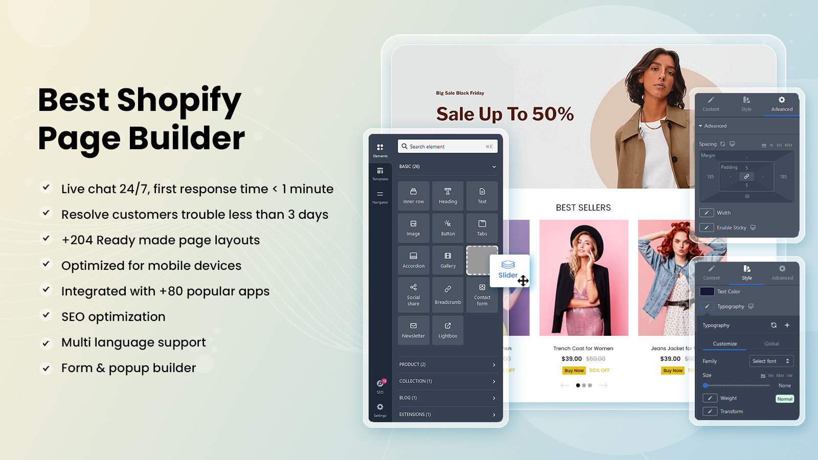 best shopify page builder