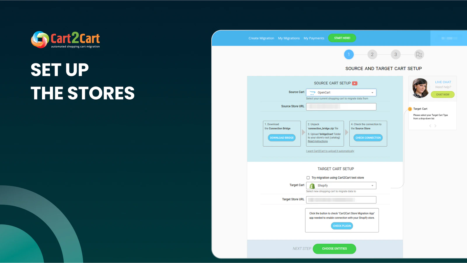 import opencart to shopify by Cart2Cart