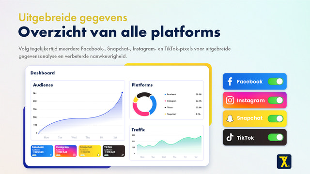 Add multiple Snapchat, TikTok, Meta (Facebook, Instagram) Pixels