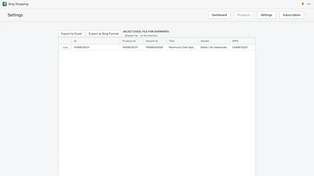 Products - Optimization 1