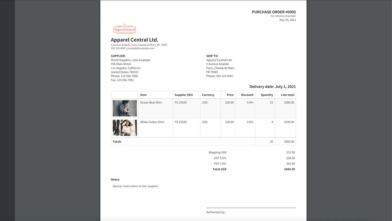 Full Shelf Purchase Orders - Full Shelf Purchase Orders | Shopify