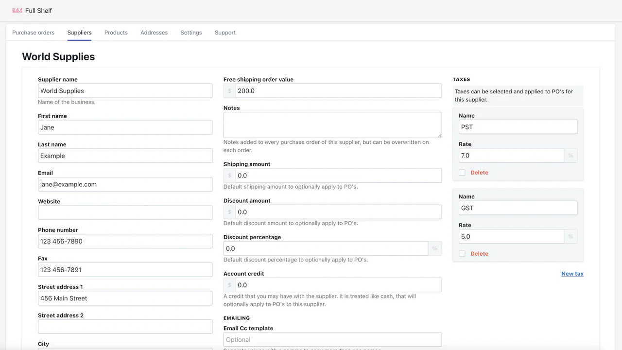 Full Shelf Purchase Orders - Full Shelf Purchase Orders | Shopify