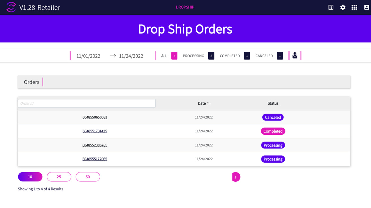 Orders are automatically captured by Cymbio