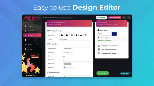 Editor de Design fácil de usar