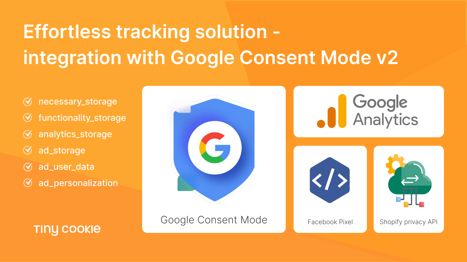 Effortless tracking solution. Integration with Google Consent  