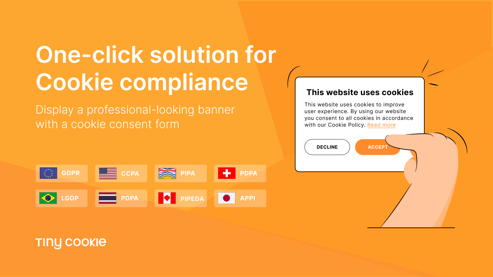 One-click solution for European GDPR compliance