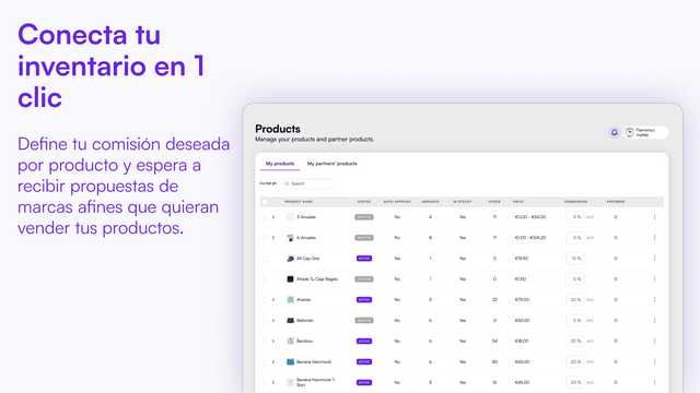 Conecta tu inventario en 1 clic - Shopify