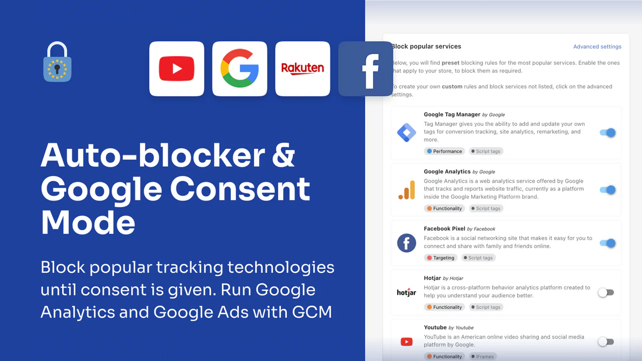 Pandectes GDPR Compliance - Autoblocker & Google Consent Mode V2