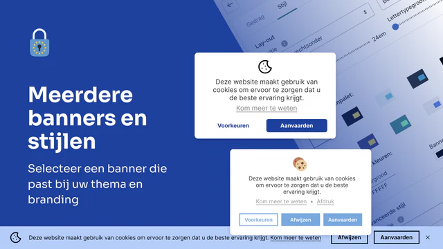 Pandectes AVG-naleving Shopify - Meerdere banners en stijlen