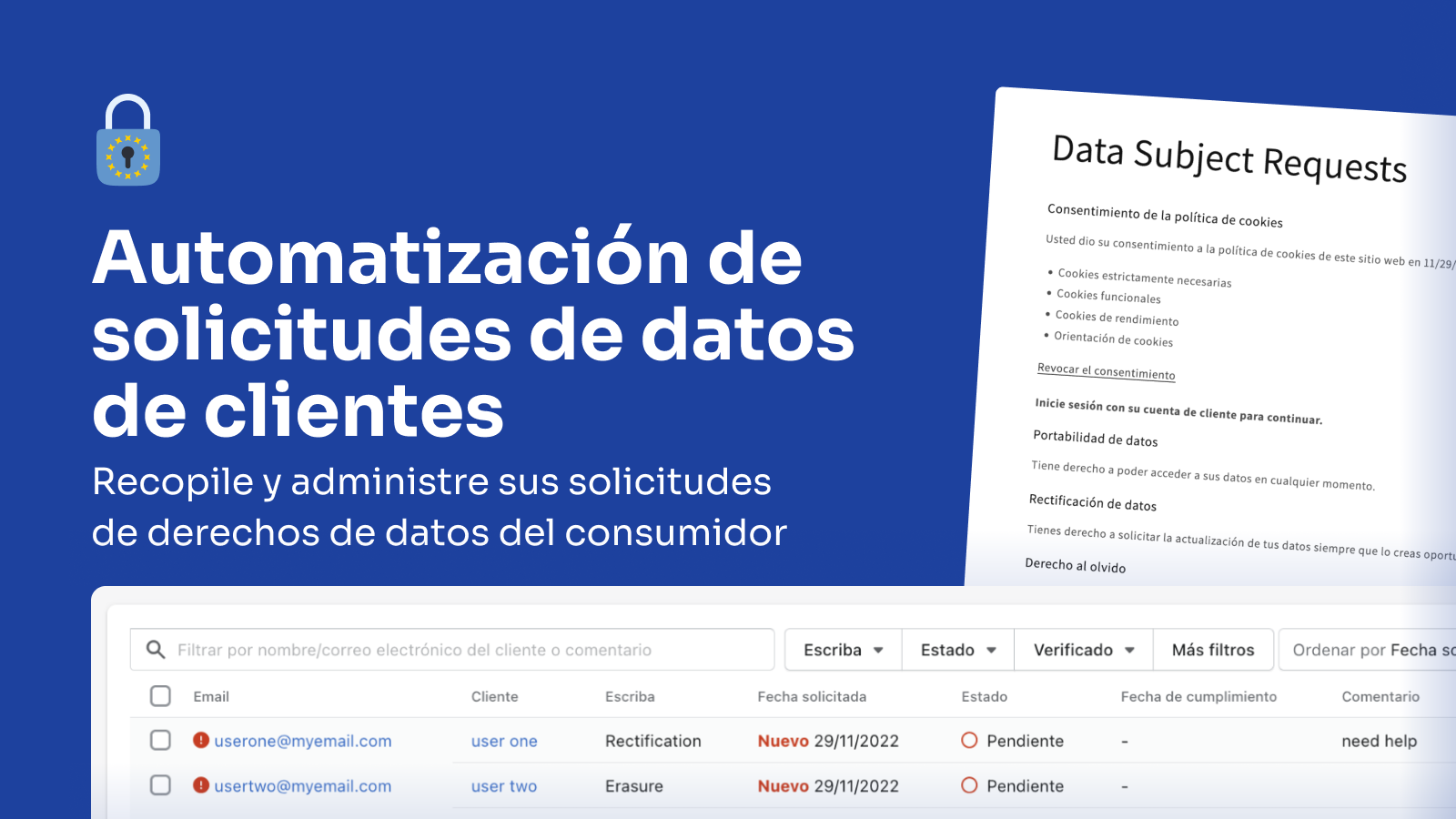 RGPD Shopify App - Automatización de solicitudes de datos