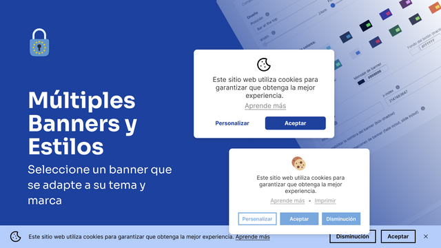 RGPD Shopify App - Múltiples Banners y Estilos