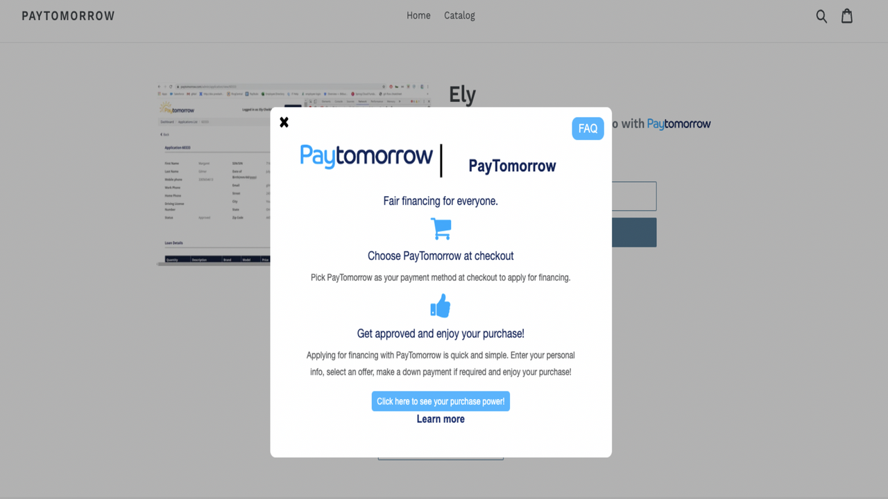 Messagerie Paytomorrow