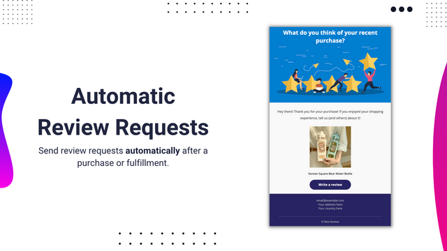 Automatic Review Requests - Send review requests automatically.