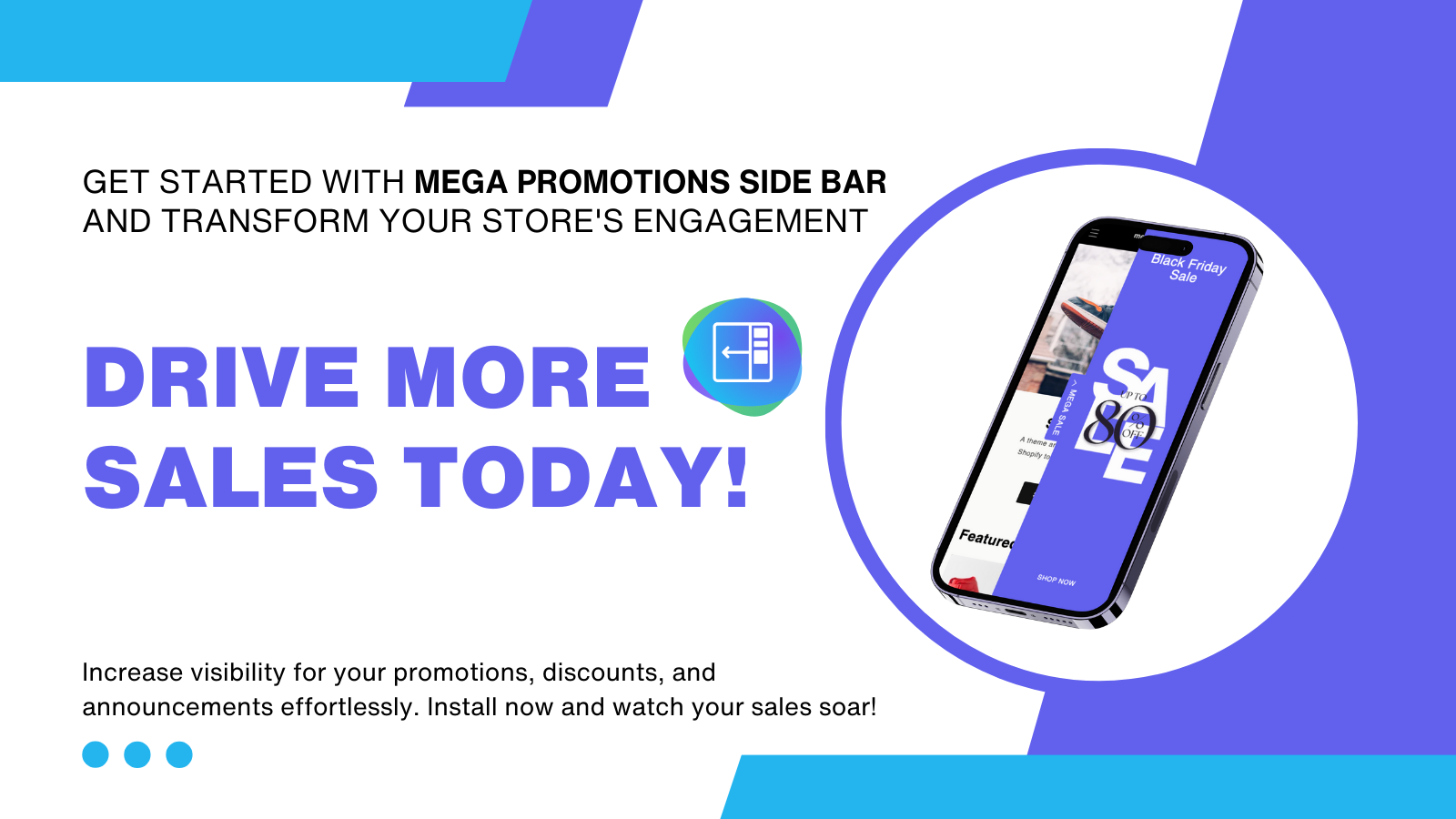 Mega Promotions Side Bar - Meer verkopen naar uw winkel drijven