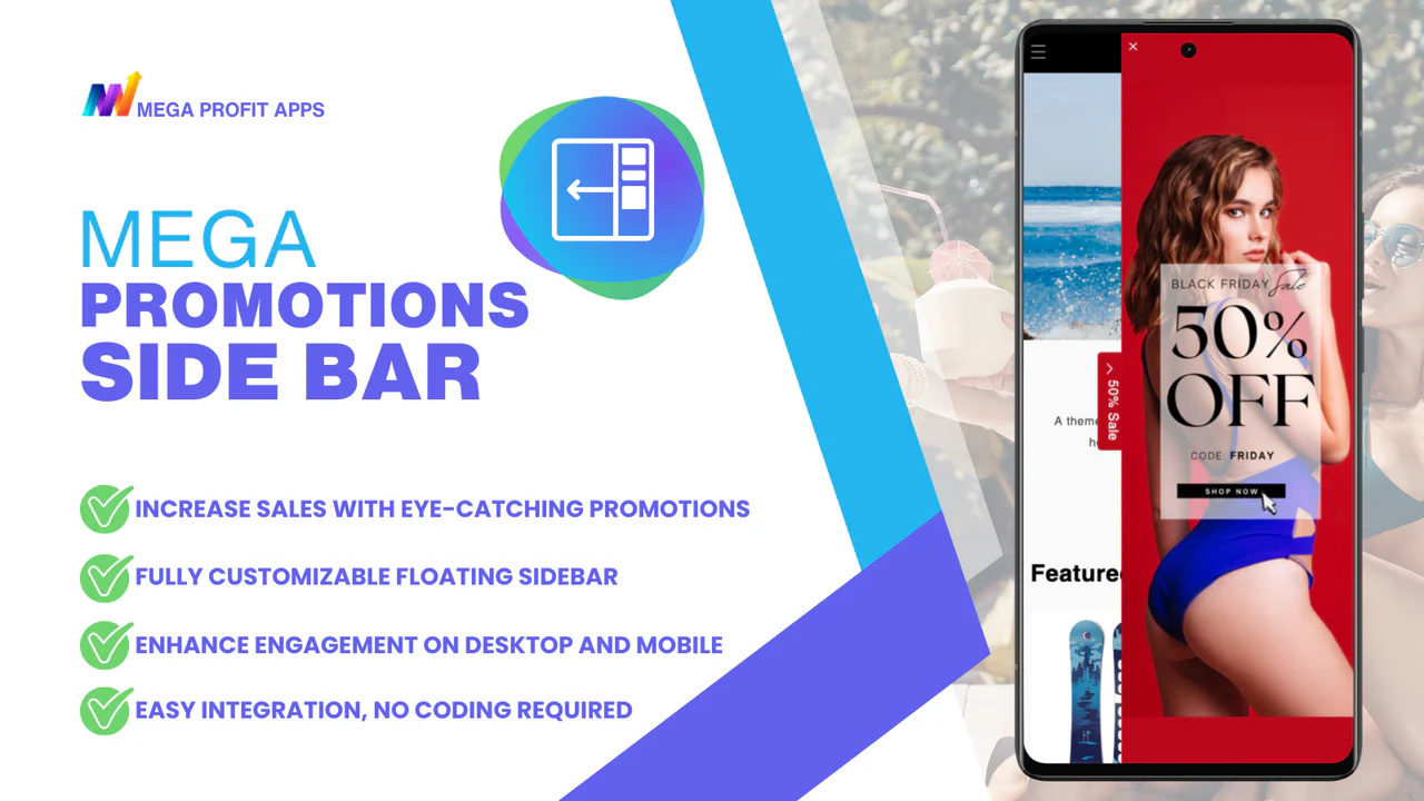 Mega Promotions Side Bar - Customizable Floating Sidebar