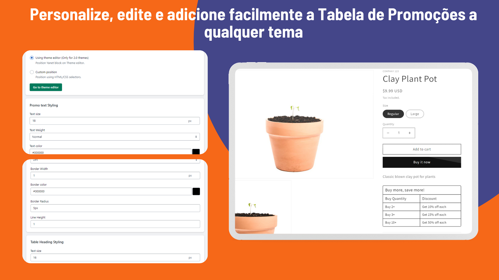 Personalize e edite a Tabela de Promoções