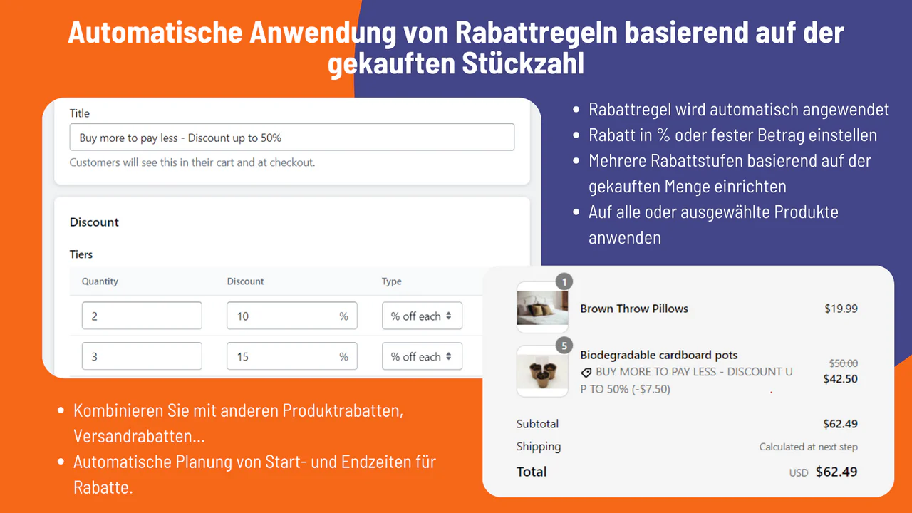 Rabattregeln durch automatische Rabatte anwenden