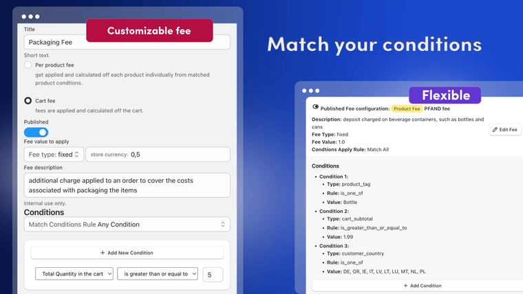 FlexiFees ‑ Conditional Fees Screenshot