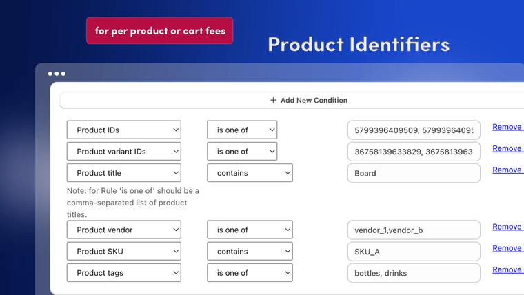 FlexiFees ‑ Conditional Fees Screenshot