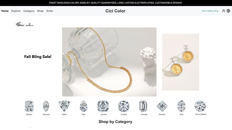 Cici Color Silver Dropshipping Screenshot