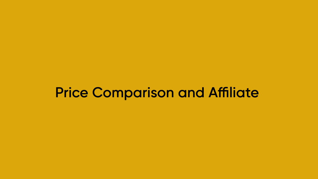 Price Comparison and Affiliate Screenshot