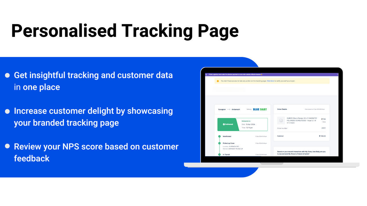 Display your brands on Tracking Page
